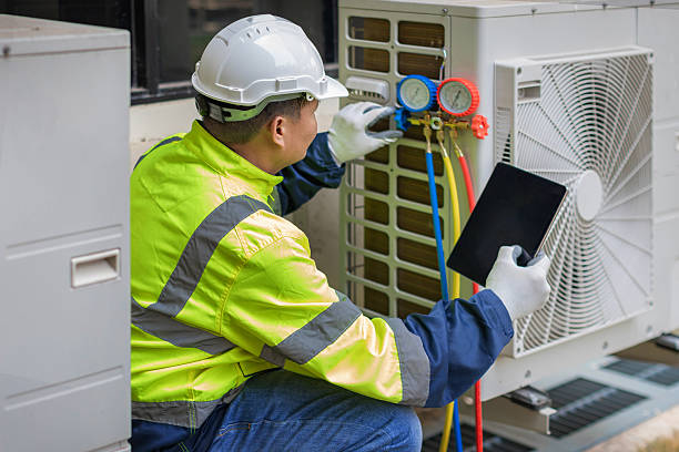 Professional Hvac technician working in Greenbush, MA